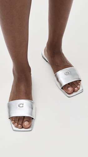 Image of COACH Women's Sculpted C Flat Sandal