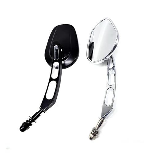 Espejo retrovisor de motocicleta acabado negro brillante Softail 6