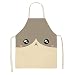Delantal Cocina Hombre Divertido, Lino De Algodón Animal De Dibujos Animados Creatividad Lindo Patrón De Ardilla Delantales De Cocina Para Hombres Delantales De Cocina Divertidos Para Mujeres Rega