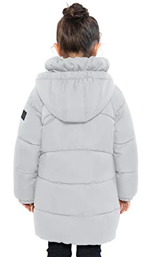 SOLOCOTE Girls Winter Coats Heavyweight Mediun Length Warm Jackets Down-like Cotton Wadding Outwear 3-14Y2