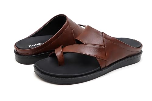 Image of GIBBON'S RODEO Series Men's Faux Leather Casual Outdoor Formal Slippers