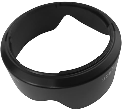 Capuchón de lente EW-60F para Canon RF-S 18-150 mm f/3.5-6.3 IS STM y EF-M 18-150 mm f/3.5-6.3 IS STM, color negro, material ABS miniatura 4
