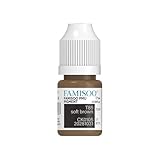 FAMISOO PMU Pigments for Eyebrow 0.169oz/5ml Professional Tattoo Ink for Long-Lasting Eyebrows Color Microblading Ink Permanent Makeup Beauty Tattoo Supplies(T85 Soft Brown