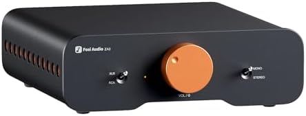Fosi Audio ZA3 Balanced Stereo Amplifier Home Audio Component Mini 2 Channel Mono Amp TPA3255 for Subwoofer Desktop Home Theater Bookshelf Tower Floorstanding Passive Speakers with 48V Power Supply