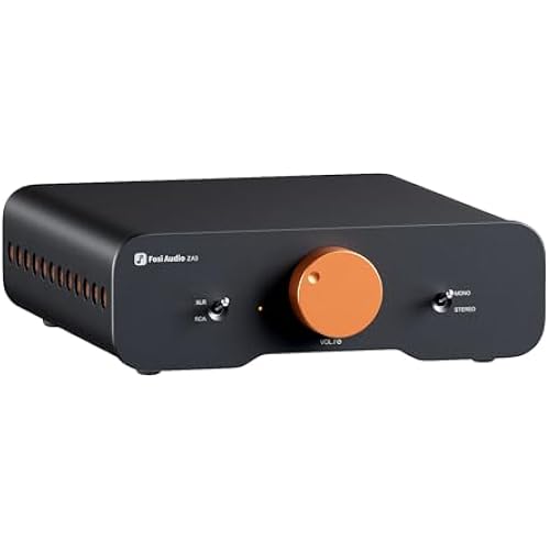 Fosi Audio ZA3 Balanced Stereo Amplifier Home Audio Component Mini 2 Channel Mono Amp TPA3255 for Subwoofer Desktop Home Theater Bookshelf Tower Floorstanding Passive Speakers with 48V Power Supply