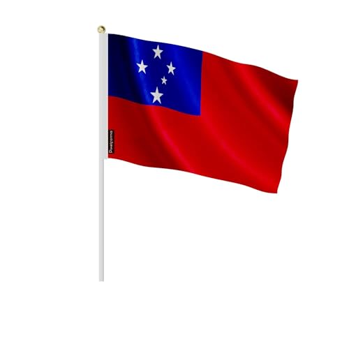 Mini drapeau Samoa 14x21cm pour décorer vos tables de fête culturelle