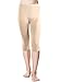 Red Bene Women's Microfiber Seamless Capri Leggings
