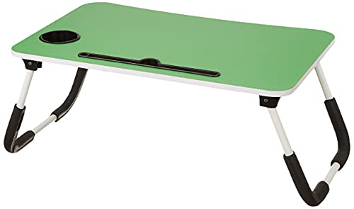 Amazon Brand – Solimo Mira Multi-Purpose Laptop Table with Cup Holder (Green)