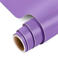 🎄「Size & Features」- 30.5 cm x 152.5 cm (12 inches x 5 feet) matte purple vinyl roll for DIY. The vinyl has enough stickiness and easy to cut feature which works best on smooth, sturdy surfaces. You can use it in a variety of customized ways; For exam...