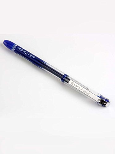 Bolígrafos de gel Cello Pointec azul - 10 piezas
