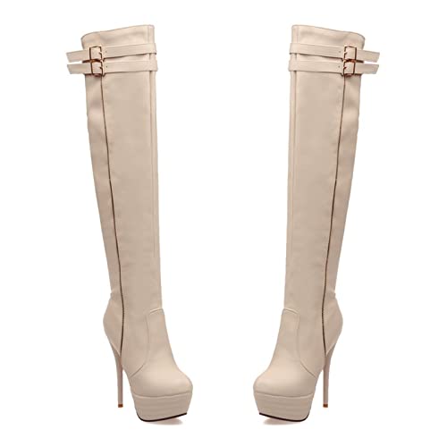 Bottes de discothèque pour dames et soirées glamour avec talons hauts de 13,5 cm