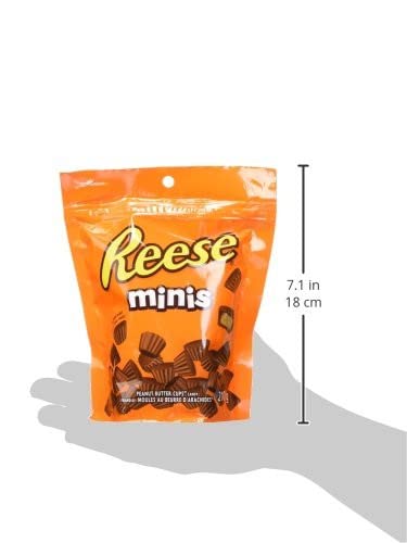 REESE Chocolate Candy Peanut Butter Cups, Minis, 210 Gram