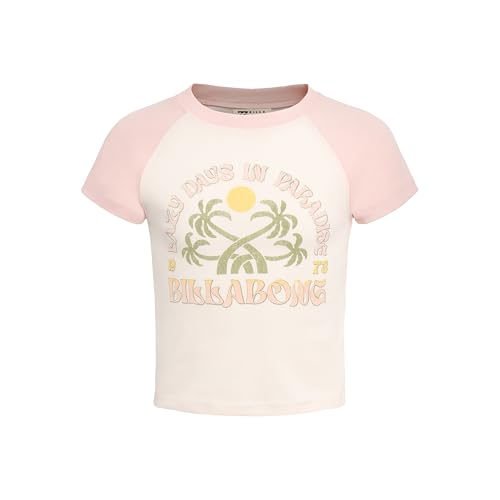 Billabong-Girls-Premium-Short-Sleeve-Raglan-Graphic-Tee-Crew-Neck-T-Shirt-Soft-Comfortable Billabong Girls Premium Short Sleeve Raglan Graphic Tee, Crew Neck T-Shirt, Soft & Comfortable - Image 1