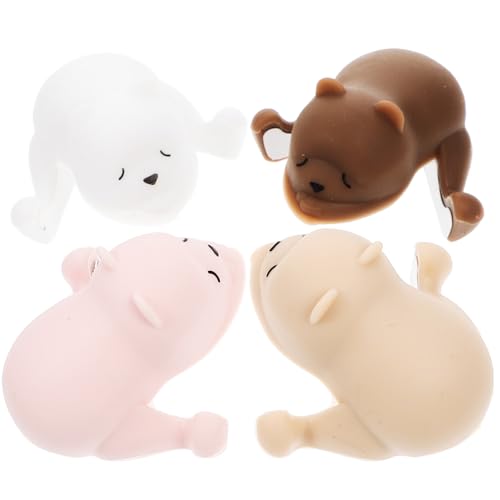 Mikikit Protectores de Esquinas para Mesas Infantiles Diseño de Animales Silicona Suave 4 Unidades Colores y Protección Anticolisión para Bebés y Muebles
