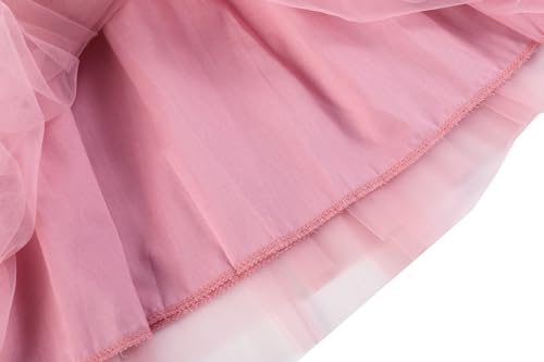 Image of GSVIBK Baby Girls Tutu Dress Sleeveless Toddler Cotton Tulle Skirt Princess Party Prom Dresses