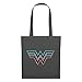 Spreadshirt Wonder Woman 1984 Logo Neon Stoffbeutel, Graphite