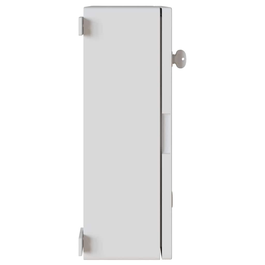 Gabinete de control gris de plástico ABS 47 x 24 x 50 cm, carcasa para cables, para interior y exterior, con montaje para taller y aplicaciones de distribución