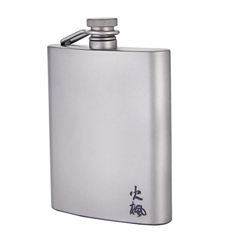 Fire-Maple Bacchus Titanium Hip Flask | 200ml / 6.7 fl oz Ultralight Pocket