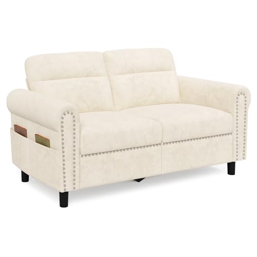 Blishom Canapé 2 Places modèle, canapé avec accoudoirs, Fauteuil 2 Places avec accoudoirs et Poche latérale,canapé pour Salon, Appartement, Bureau, 150 x...