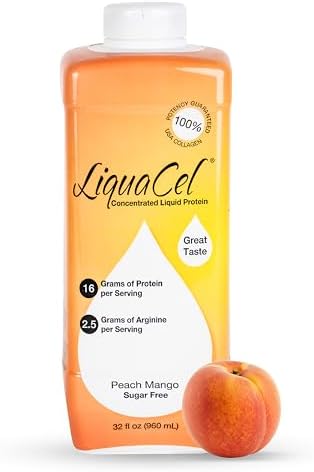 LiquaCel Liquid Protein, Peach Mango Flavor, 32 oz Bottle