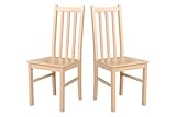 Table à manger avec 2 chaises - Lot de 4 chaises en bois - Chaise de cuisine - Lot de 4 chaises de salle à manger - Chaise de salle à manger - Chaise de salle à manger en bois - Chaise de cuisine en bois - Charge maximale : 120 kg