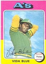1975 Topps Baseball Card #510 Vida Blue