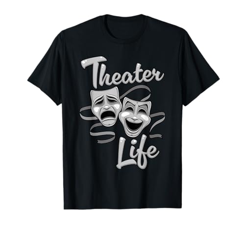 Photo de Masques de comédie et de tragédie de théâtre T-Shirt