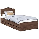 【Atouts notables】Ce lit regorge de caractéristiques top qui conjuguent style et fonctionnalité. Son bois d'ingénierie résiste à l'abrasion et reste élégant même après une utilisation quotidienne. Les tiroirs cachés dans sa structure permettent un rangement pratique, maintenant l'espace rangé. Sa tête de lit solide ajoute au style tout en apportant un vrai confort assis. Le design au sol permet une grande liberté d'agencement sans devoir du tout au mur.