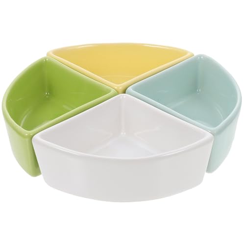 Cuencos pequeños de cerámica MAGICLULU para hámster y cobaya pack de 4 piezas 2