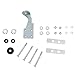KUAFU Shock Mount Reinforcement Bracket Kit Steel Zinc Plated Silvery Rear Shock Mount Right Passenger Side Bolt on