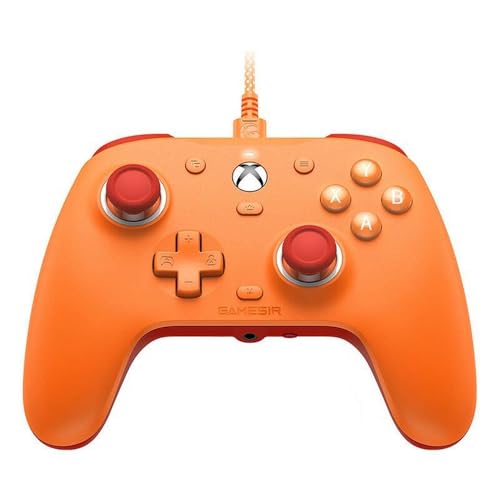 GameSir G7 SE Manette Filaire pour Xbox Series X|S, Xbox One & Windows 10/11, Manette de Jeu Plug and Play avec Joysticks à Effet Hall, Prise Audio 3,5 mm - Orange