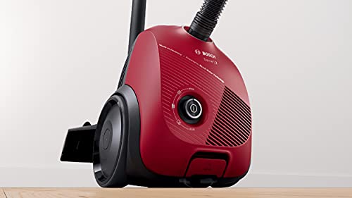 Bosch BGBS2RD1 - Série 2, Aspirateur traineau 8 mètres avec sac 3,5L - Niveau sonore 80 dB - Rouge - Image 6
