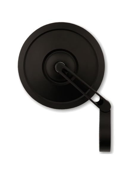 HIGHSIDER pro Lenkerendenspiegel Retro Schwarz Kurz (1Stck.)