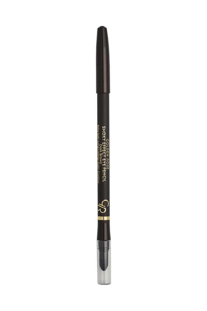 Golden Rose Smoky Effect Eye Pencil No: 01 Deep Brown - Sünger Aplikatörlü Koyu Kahverengi Göz Kalemi