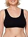 Fruit of The Loom Womens Built Up Tank Style Sports Bra, Black/Heather Grey/Charcoal, 36 US