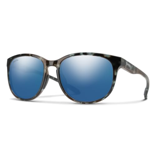 Smith Unisex Lake Shasta Performance Sunglasses - Sky Tortoise Frame | ChromaPop Polarized Blue Mirror Lens