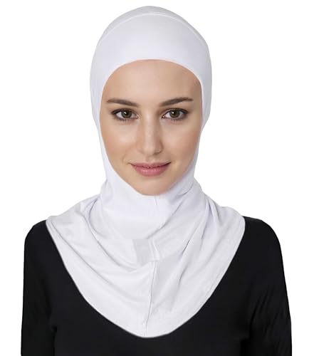 Lina & Lily Modal Jersey Full Coverage Ninja Hijab Undercap with Neck Cover for Muslim Women