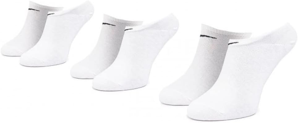 Nike Men's Value No Show Socks (L, White)