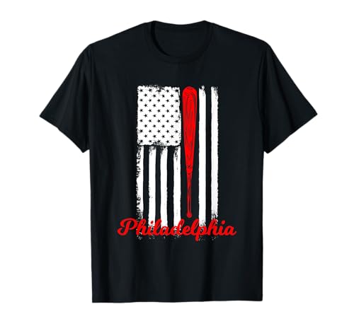 Philadelphia Baseball Flag T Shirt for Philly Baseball Fans