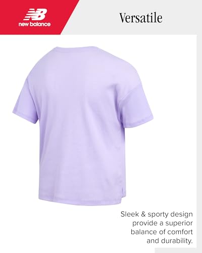 New Balance Conjunto de shorts ativos para meninas - Camiseta e shorts canelados de desempenho de 2
