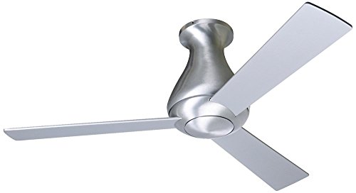 42' Modern Fan Altus Aluminum Finish Flush Mount Ceiling Fan