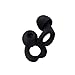 Kreeqe Heart Ear Plugs â€“ Super Soft, Reusable Hearing Protection in Flexible Silicone for Sleep, Noise Sensitivity & Flights (Black)
