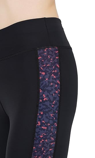 Image of NEVER LOSE Gym Wear Leggings Ankle Length Workout Tights /Stretchable Sports Leggings /Sports Fitness Yoga Track Pants with Pocket for Girls & Women (S, Classic11) Black CLASSIC11