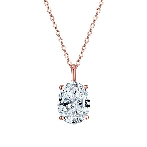 Collier argent sterling 925 femmes filles pendentif charme blanc cubzirconia 18''