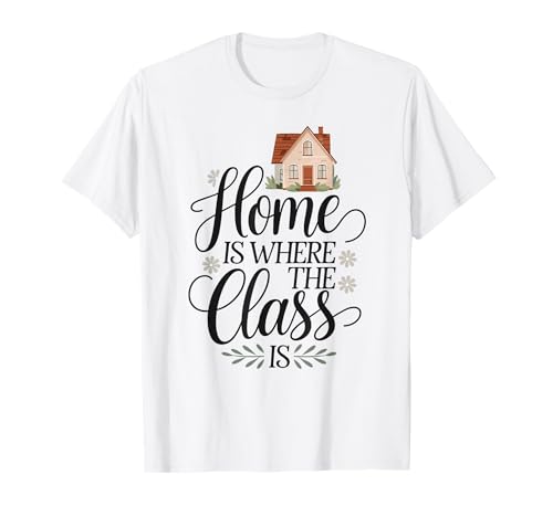 Funny Homeschool Teacher Student Home Education Learning Camiseta