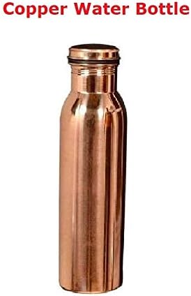 RATNA Copper Bottle Drinkig Water Bottle 100% Copper Bottle Water with Lid Ayurvedic Copper Water Bottle Copper Water Vessel Drink More Water Bottle - Image 3