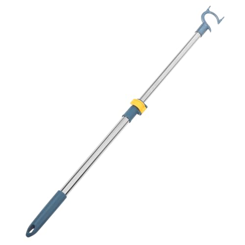 Homoyoyo Barra Telescópica Ajustable para Armario Poste Retráctil de Acero Inoxidable para Colgar Ropa Casa Resistente y Fácil de Usar Color Azul