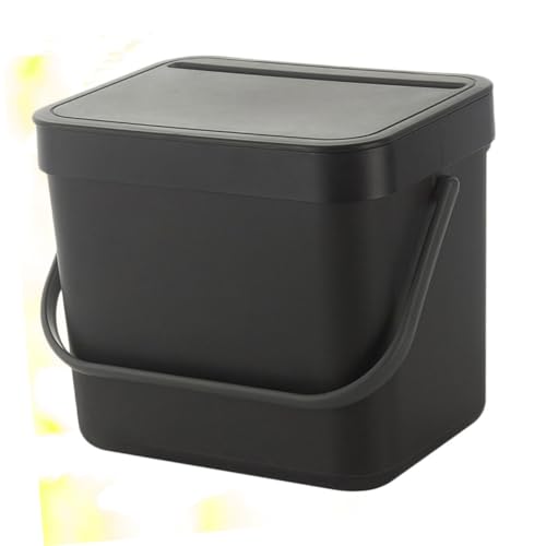 Support à déchets suspendu plastique noir amovible pour placard - 6