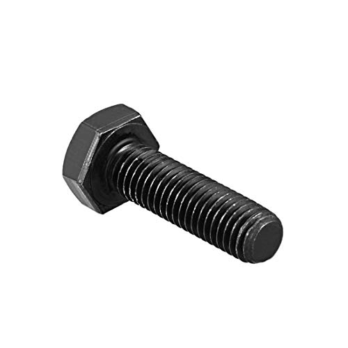 Image of uxcell M10x35mm Hex Head Left Hand Screw Bolts Fastener Carbon Steel Black 2pcs