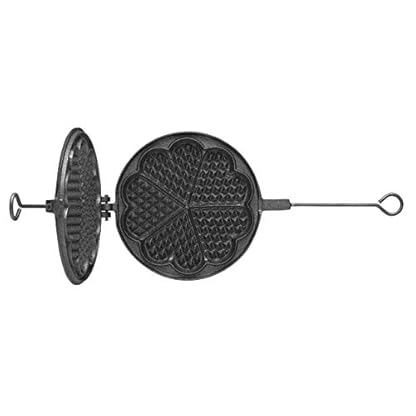 Skeppshult Waffeleisen 21 cm für herzförmige Waffeln - hergestellt aus Gußeisen in Handarbeit – Bild 4